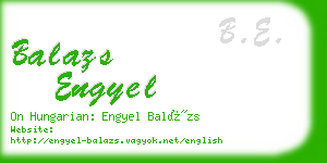 balazs engyel business card